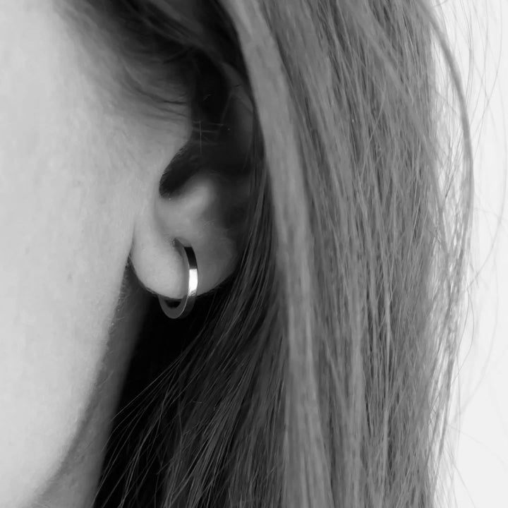 Astrid mini earrings steel