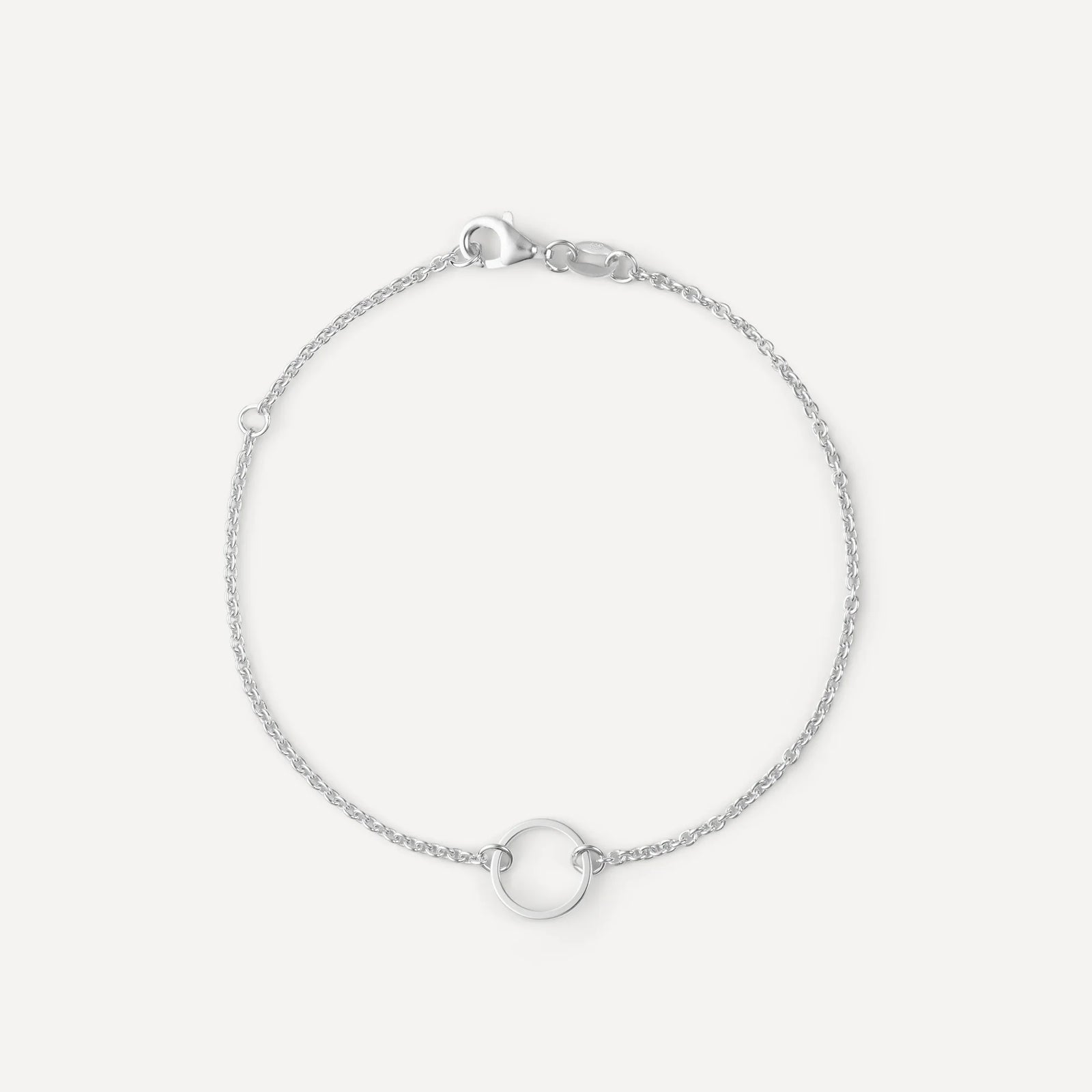 eternity circle thin minimalist bracelet made in silver from icône