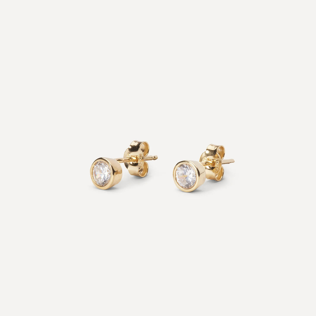 Little star earrings gold