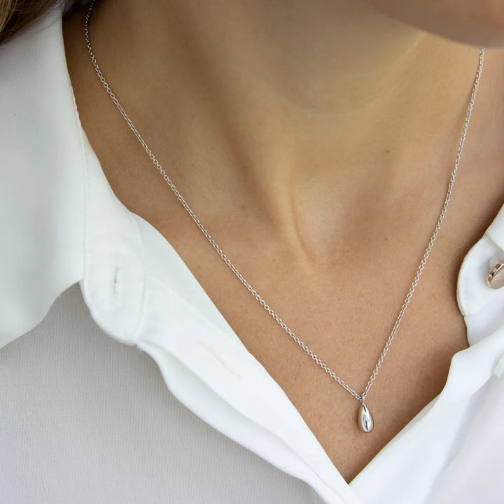 necklace with drop pendant made in 925 silver from icône